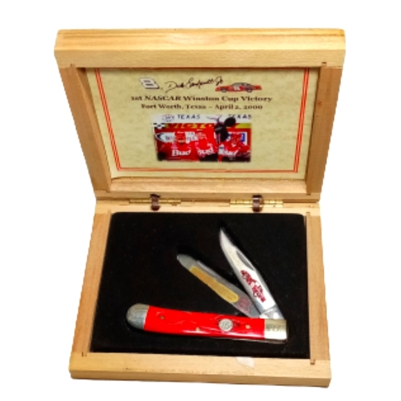 Dale Earnhardt Jr NASCAR Winston Cup Victory Folding Collectors Knife in Case - Picture 1 of 11